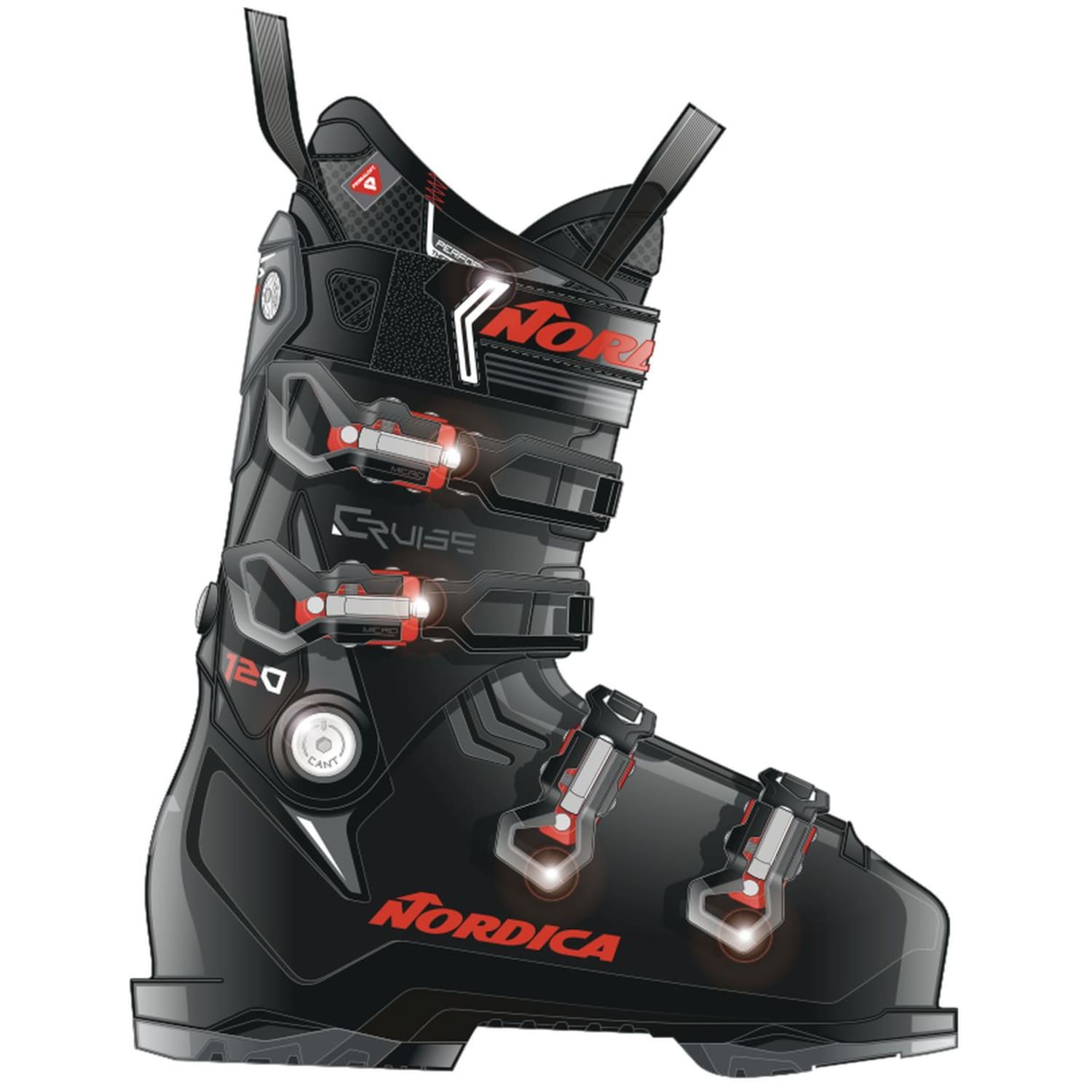 Nordica The Cruise 120 (Gw) Herren Ski Schuhe, schwarz, Gr. 45