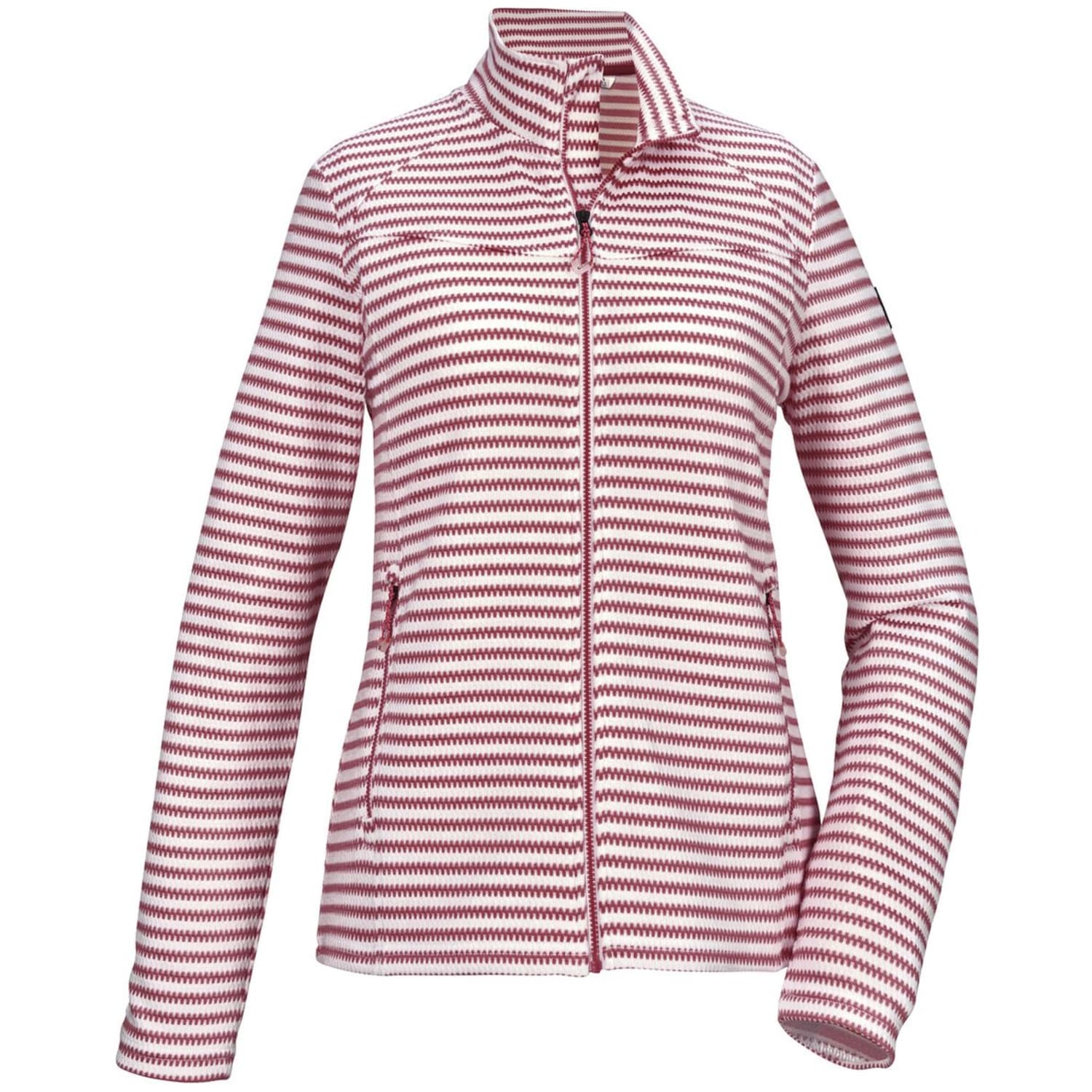 Killtec Strickjacke KOS 50 WMN FLX JCKT Streifendesign, elastisch, Kinnschutz, Zippertaschen