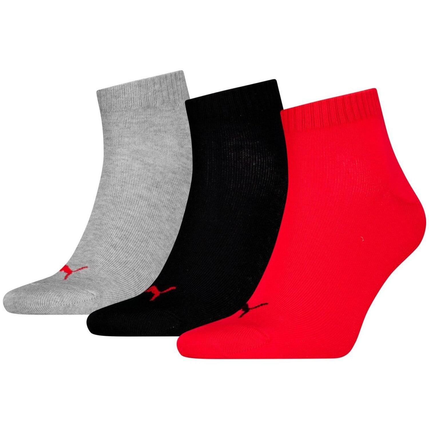 PUMA Kurzsocken PUMA UNISEX QUARTER PLAIN 3P