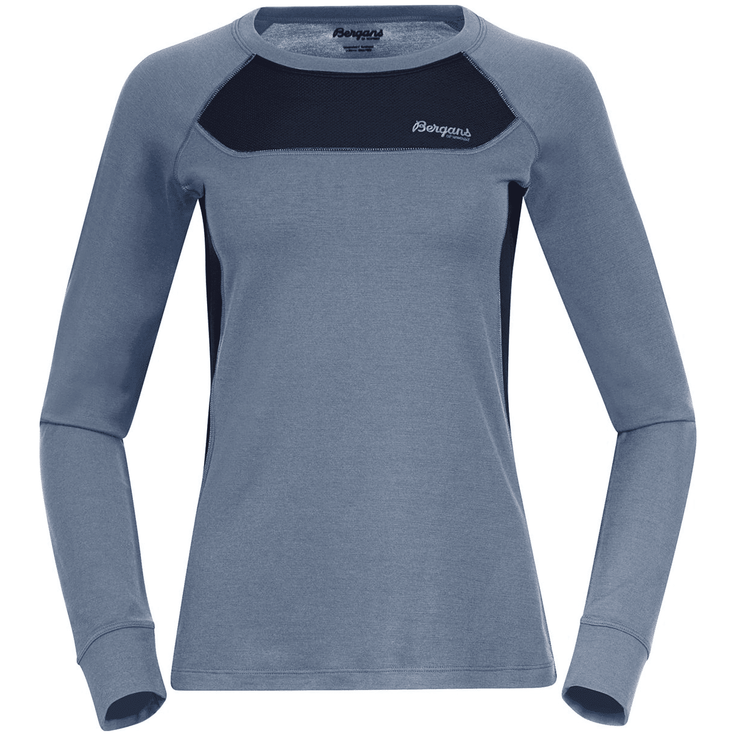 Bergans Cecilie Wool Damen Pullover, blau, Gr. S