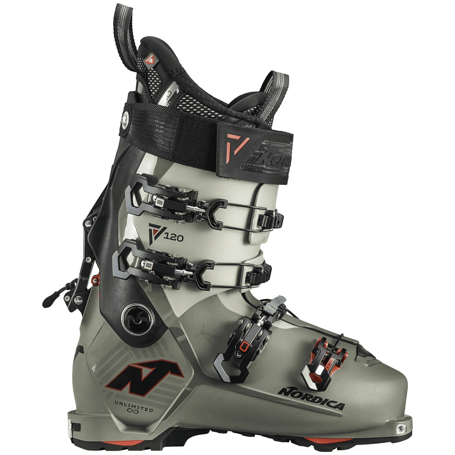 Nordica Unlimited 120 Dyn Herren Ski Schuhe, grün, Gr. 44