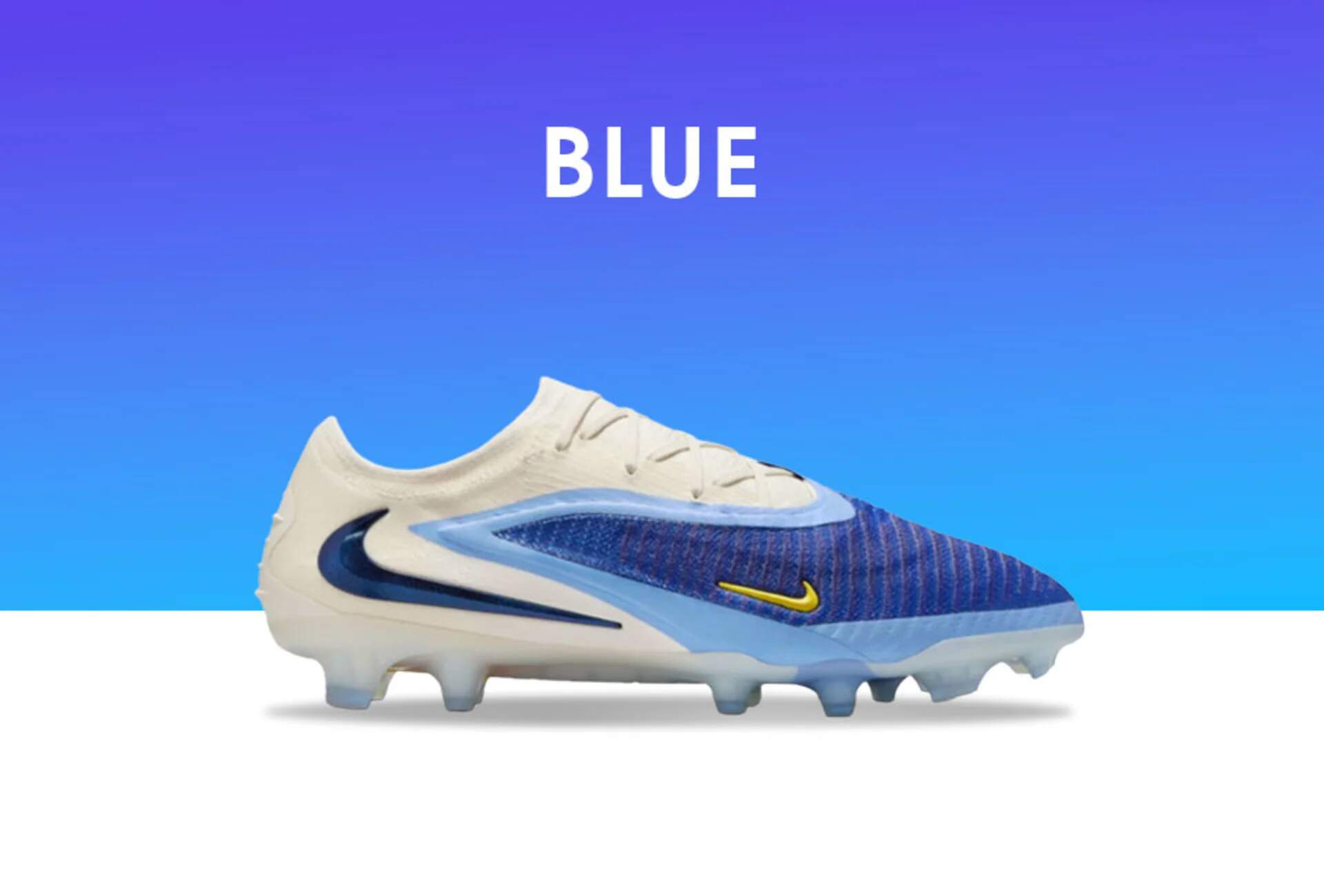 Blue football boots