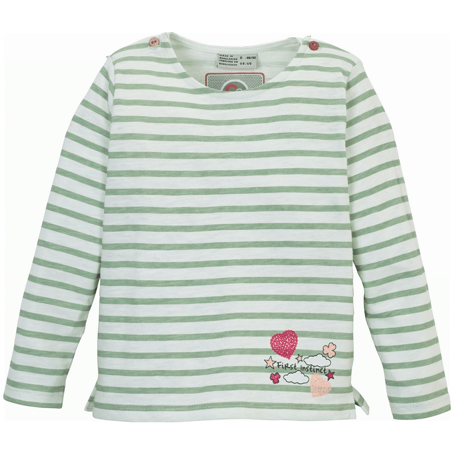 First Instinct Fis 3 Kinder Longsleeve, türkis, Gr. 92