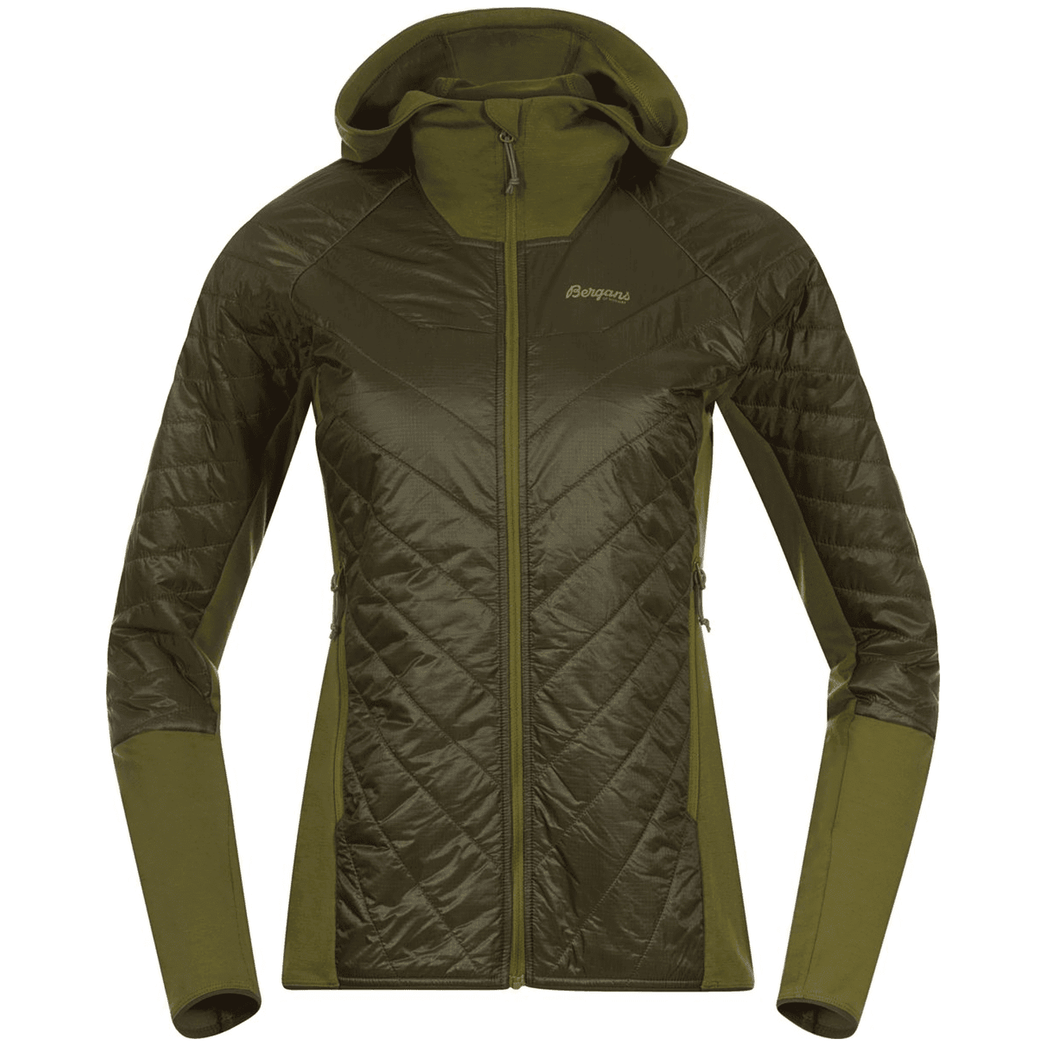 Bergans Cecilie Light Insulated Hybrid Damen Funktionsjacke, grün, Gr. S