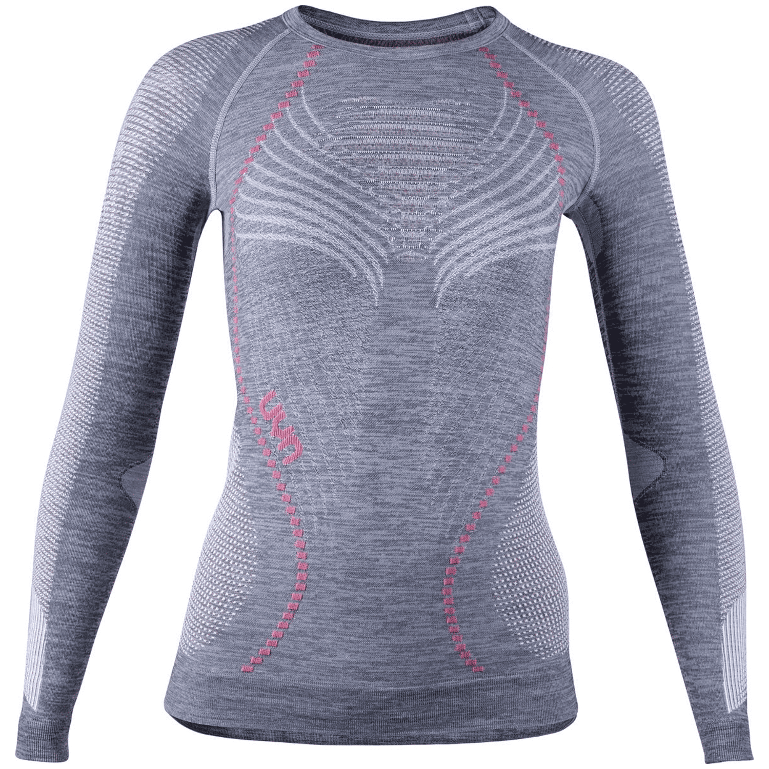 UYN Ambityon UW Lg Melange Damen Unterhemd, grau, Gr. XL