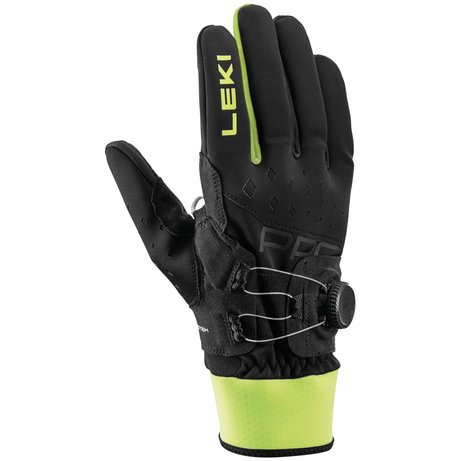 Leki PRC Boa® Shark Fingerhandschuhe, schwarz, Gr. 9