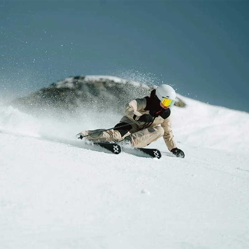 Skifahrer in Aktion