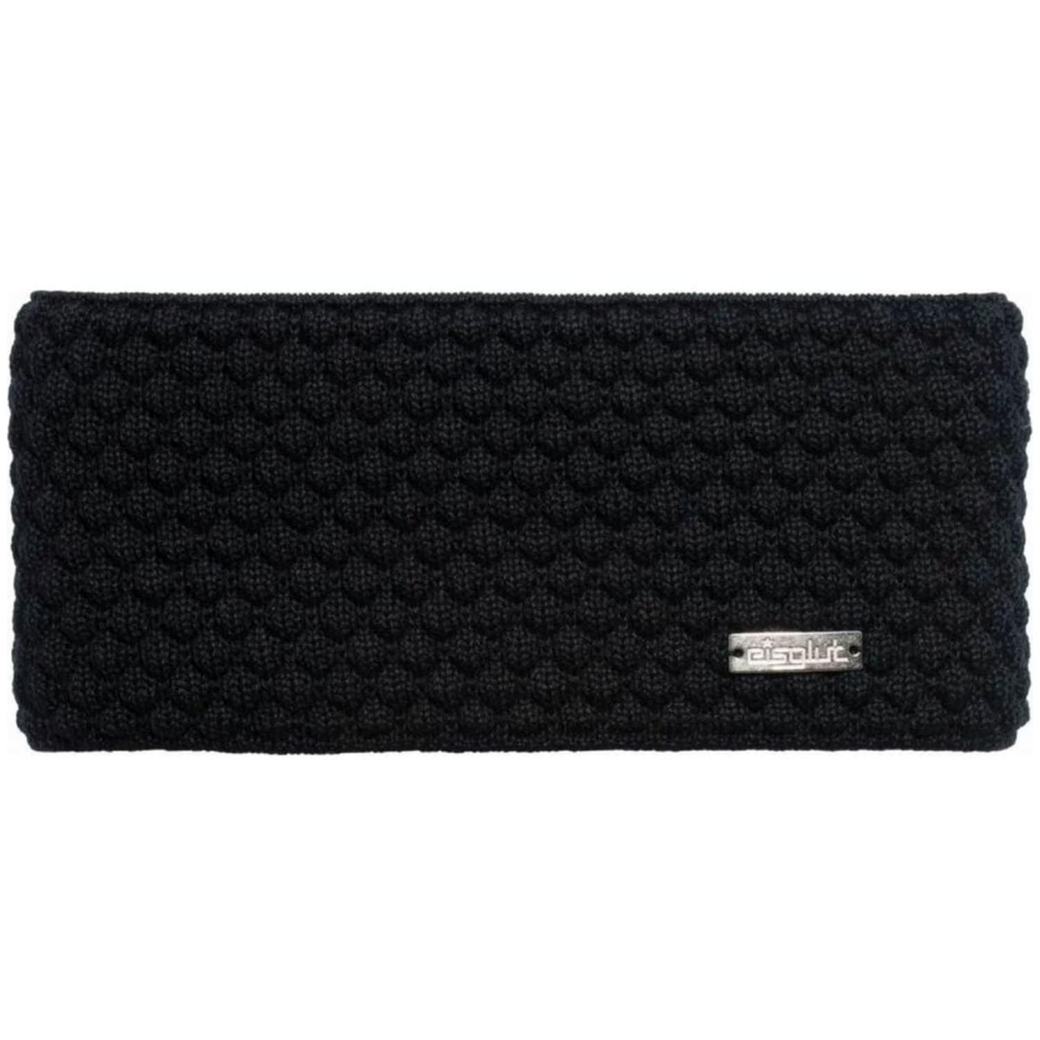 Eisglut Minal Merino Damen Stirnband, schwarz, Gr. Einheitsgröße