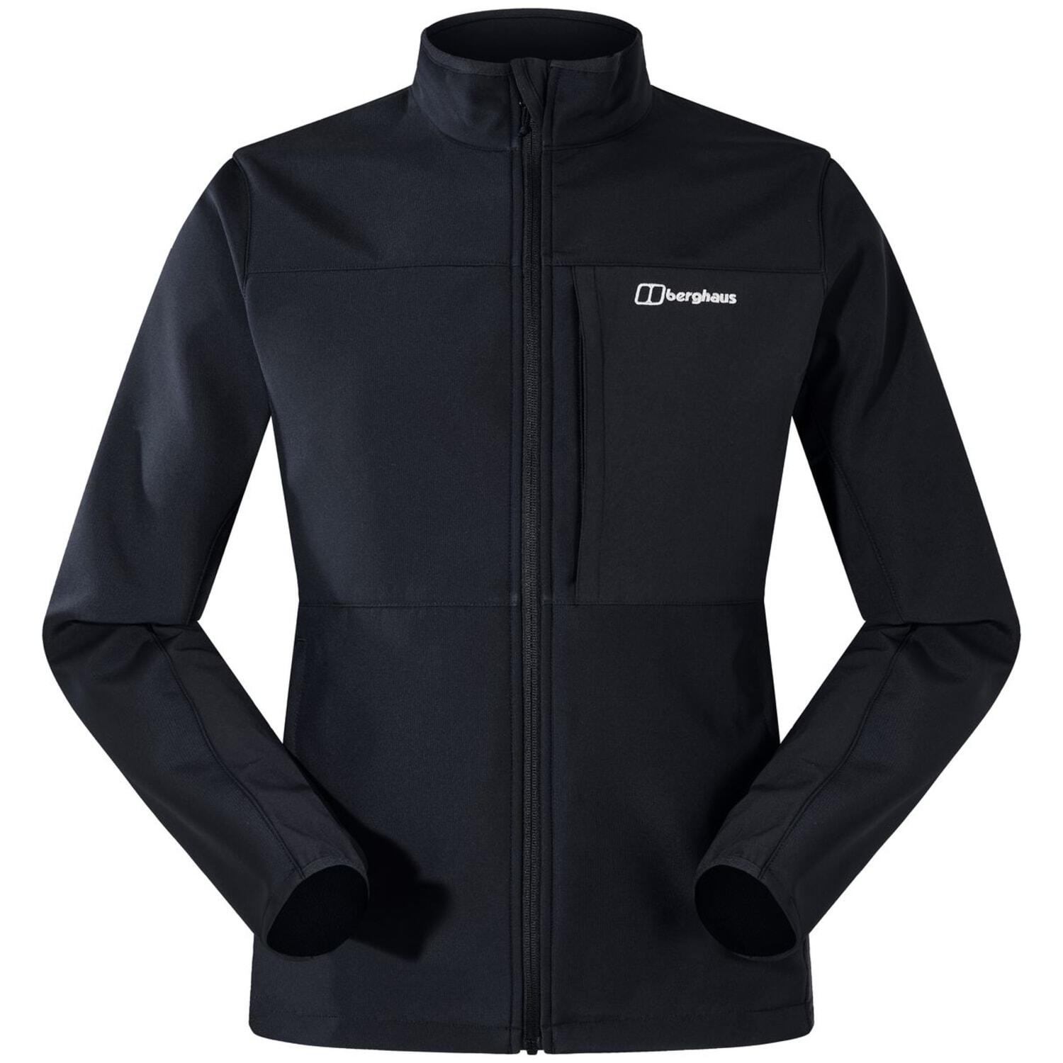 Berghaus Softshelljacke M GHLAS 3.0 SOFTSHELL JKT mit zahlreichen Taschen, aus dehnbarem Polyester, optimierte Passform