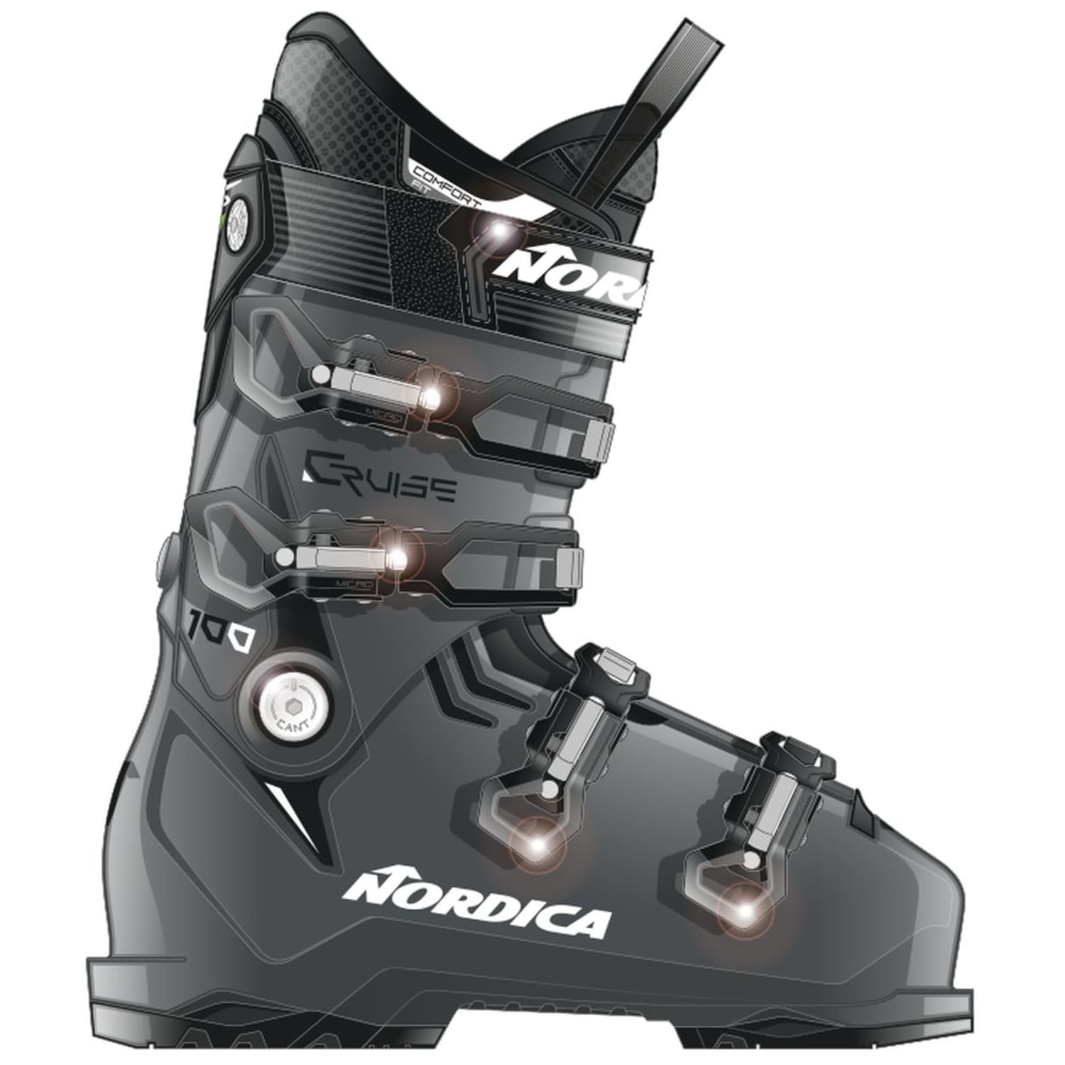 Nordica The Cruise 100 Herren Ski Schuhe, grau, Gr. 39 ½