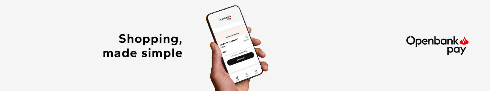 Purchase on account banner Openbank Pay