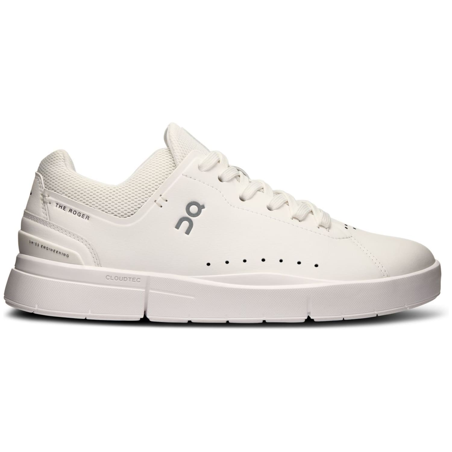 ON RUNNING THE ROGER Advantage All White Sneaker