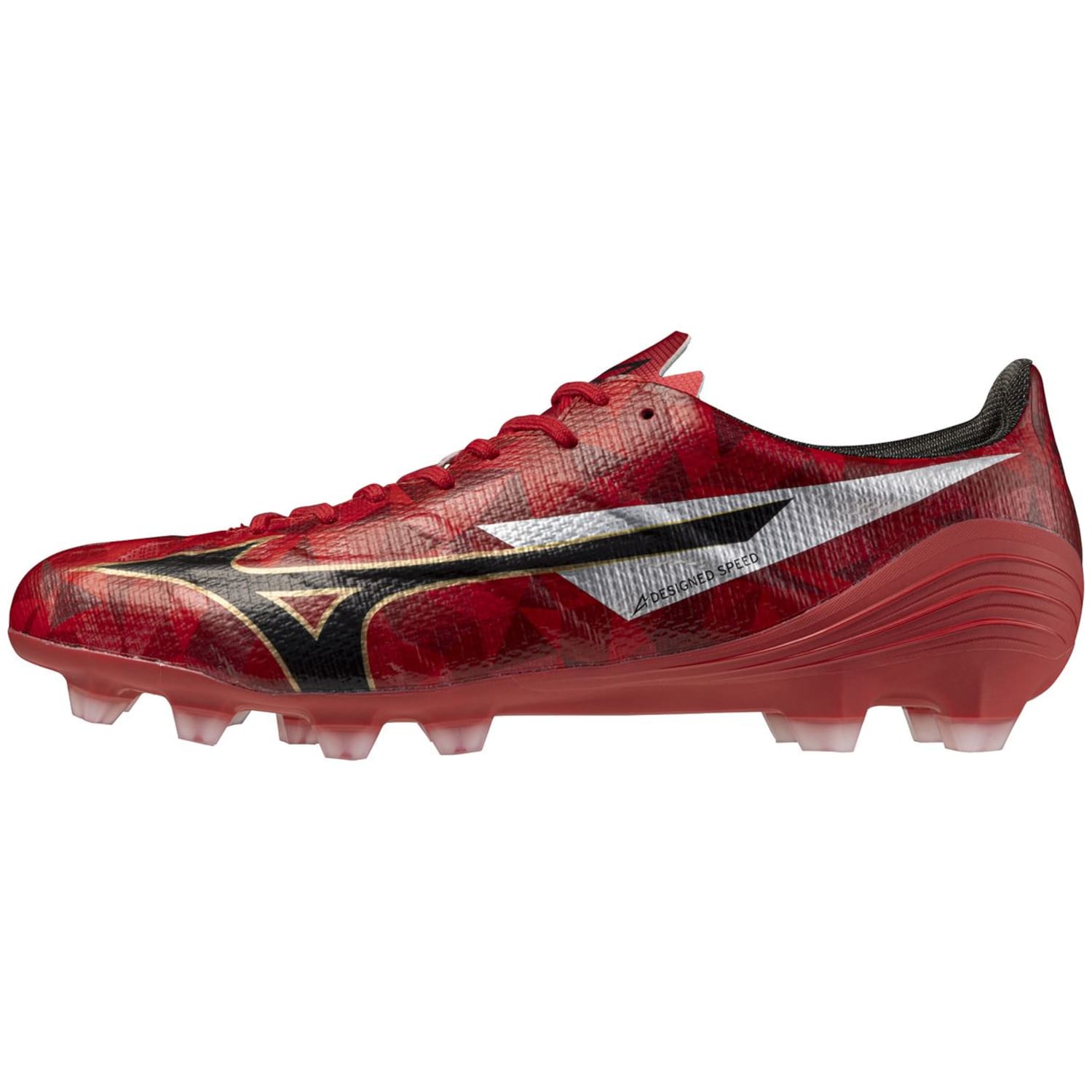 Mizuno Alpha II Pro Nockenschuhe, rot, Gr. 45
