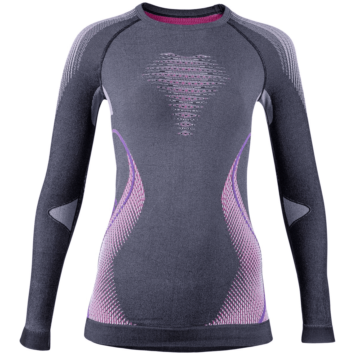 UYN Evolutyon UW Lgmelange Damen Unterhemd, grau, Gr. XL